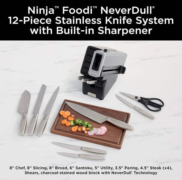 Ninja K62012 Foodi NeverDull Premium 12-Piece German Stainless