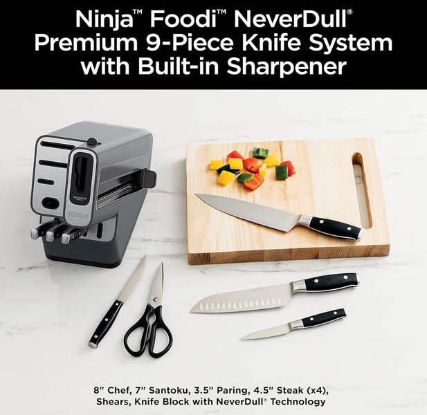 Ninja K32009 Foodi NeverDull Premium Knife System, 9 Piece Knife