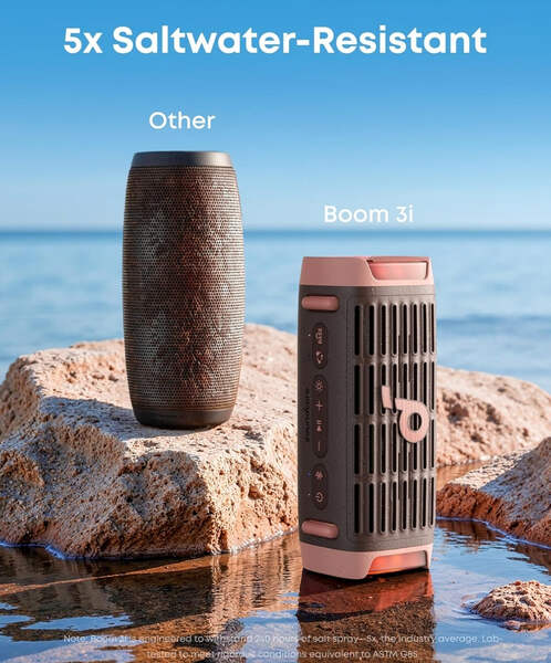 Soundcore Boom 3i by Anker, Rugged Outdoor Speakers, IP68