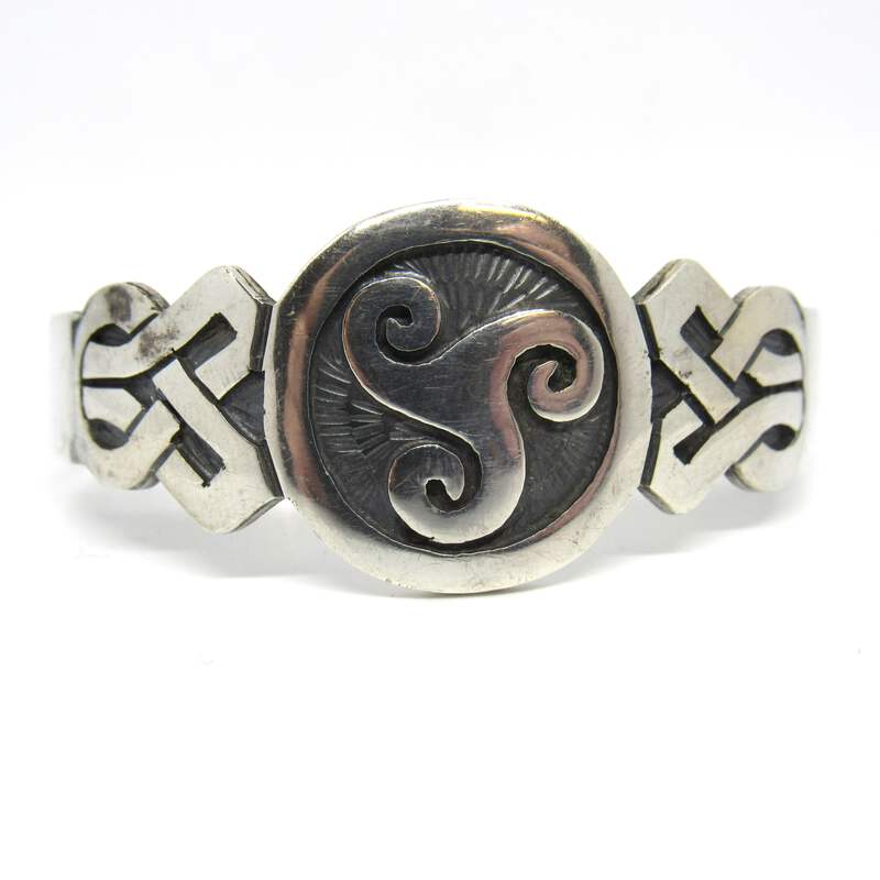Vintage 925 Mexico TM-253 Sterling Silver 925 Cuff Bracelet