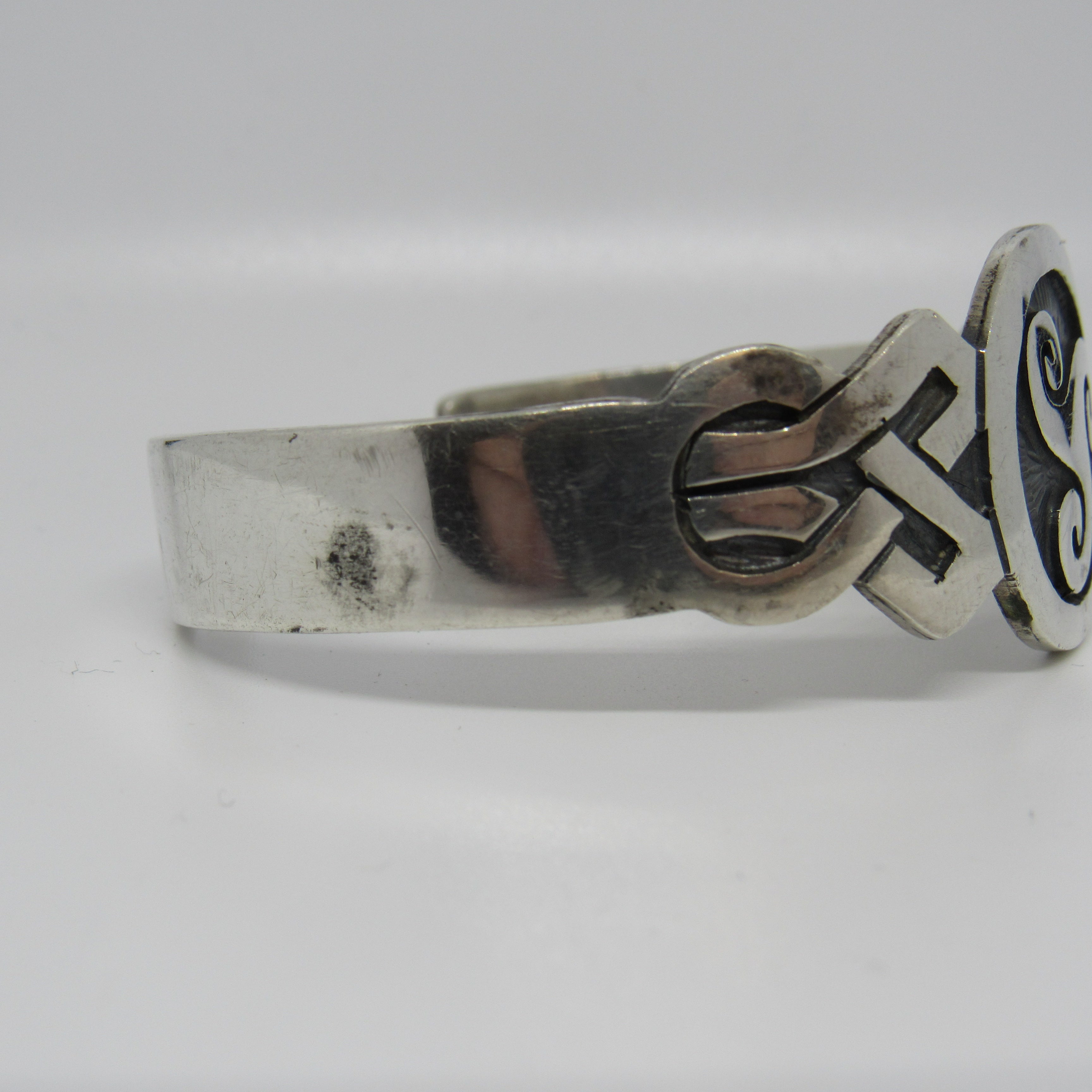 Vintage 925 Mexico TM-253 Sterling Silver 925 Cuff Bracelet