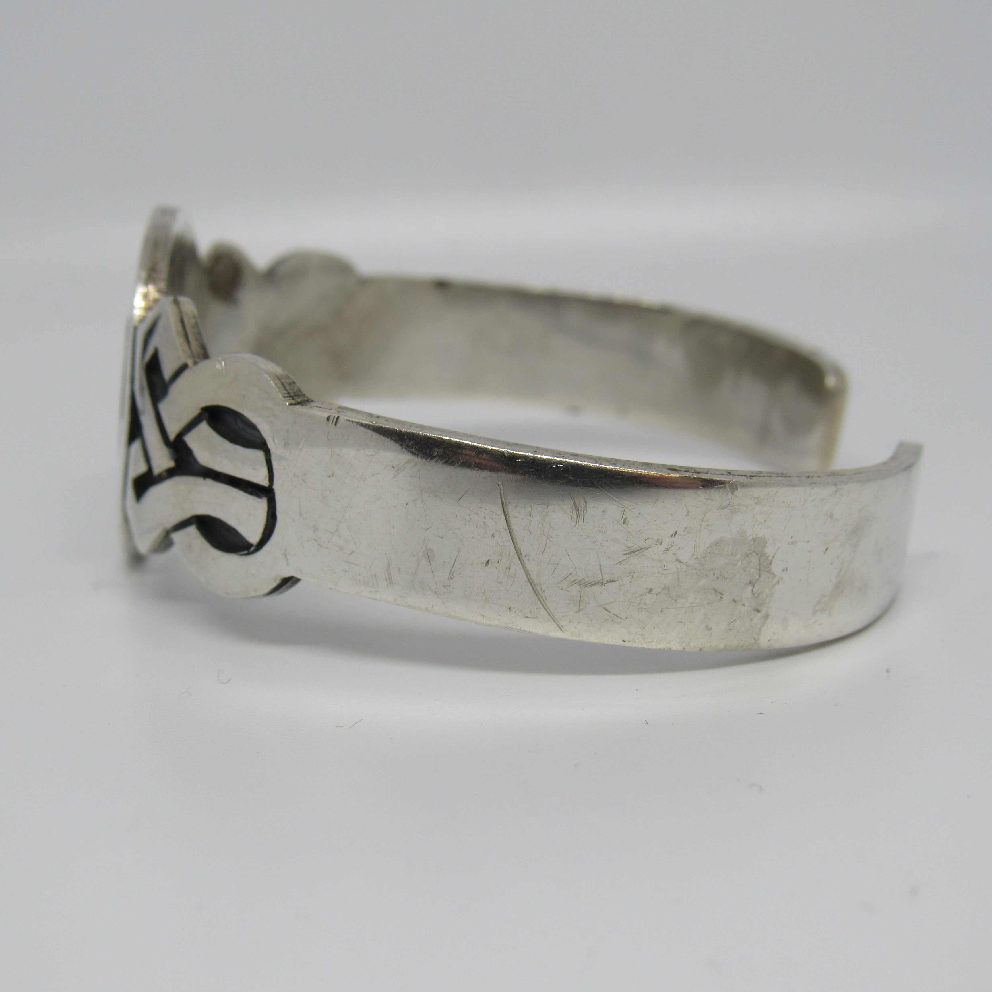 ブレスレット シルバー925 Mexico TF-13 TCH-13 Mexico 925 Sterling Silver Inlaid Onyx Malachite