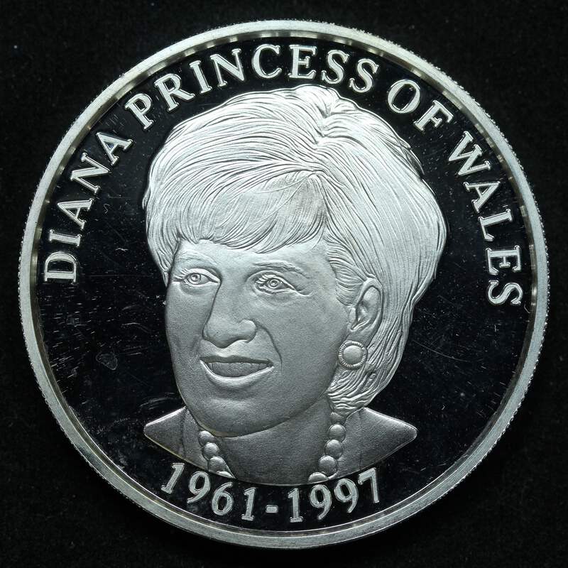 1 oz .999 Fine Silver - Diana Princess of Wales 1961-1997