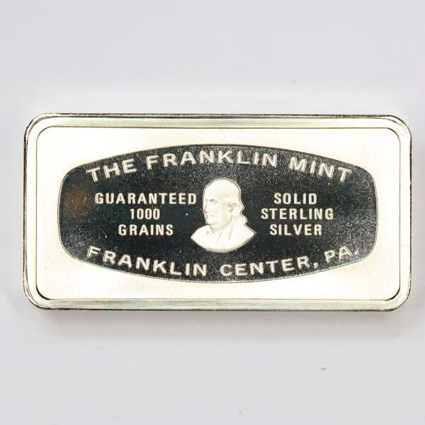 Franklin Mint Christmas Ingot - 1973 The Carolers Sterling Silver