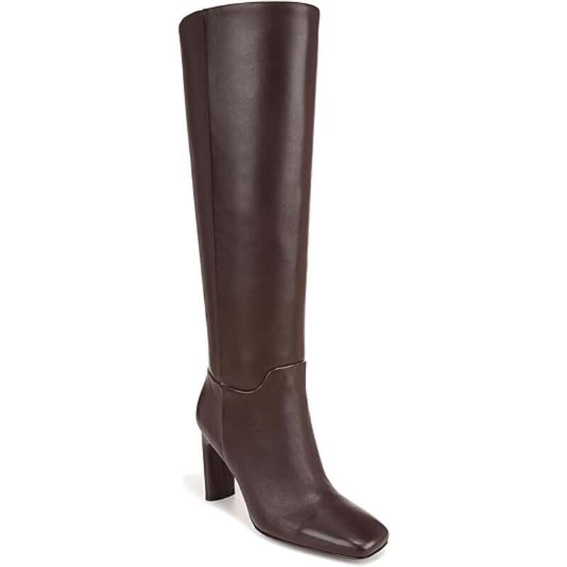 brown tall dress boots Dolce Vita Auggie Women's Boots Chocolate : 8.5 W, Leather/Rubber