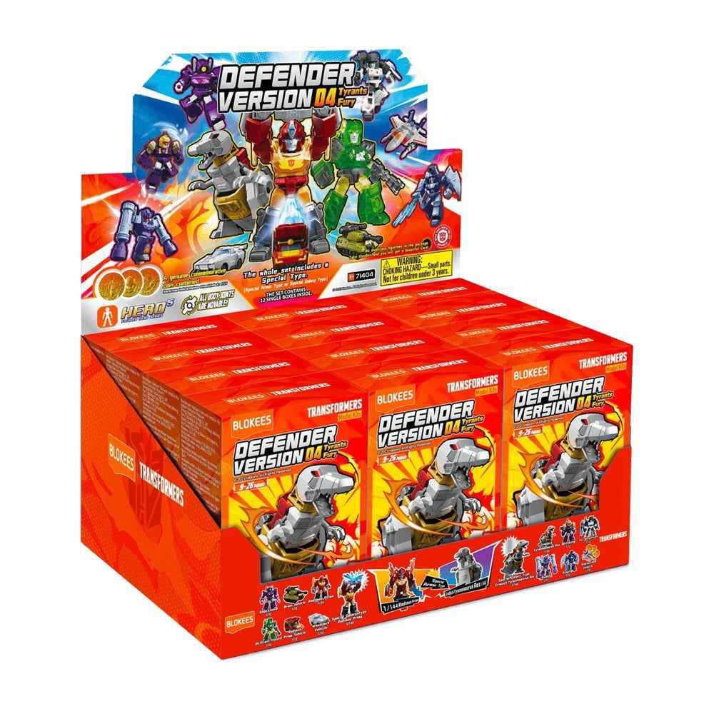 Blokees 71404 Transformers Defender Version 04 Tyrants Fury Blind Box (1 Random Figure) Brand New