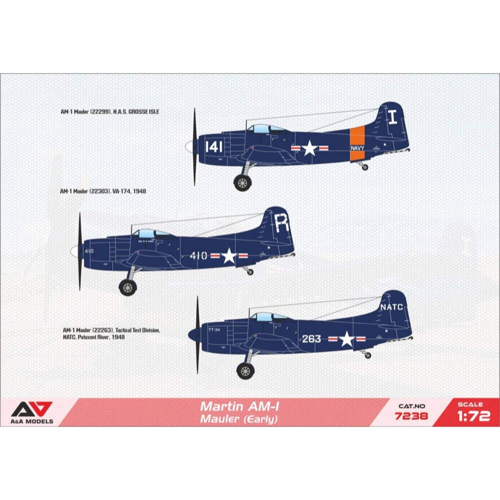A&A Models 7238 1/72 Martin AM-1 Mauler Attack Aircraft Early Brand New A&A Models 7238 1/72 Martin AM-1 Mauler Attack Aircraft Early Brand New