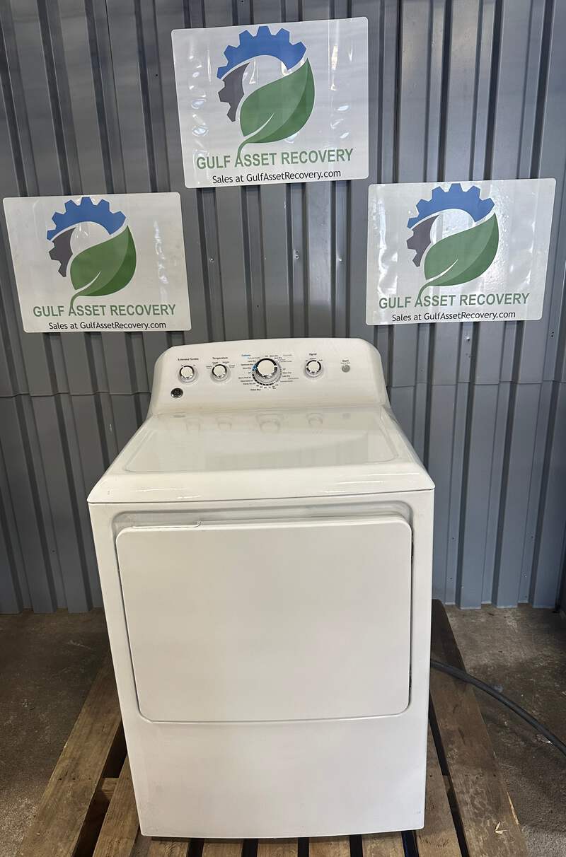 GE GTD42EASJ2WW Vented Front-Load Electric Dryer, 7.2cu ft, White
