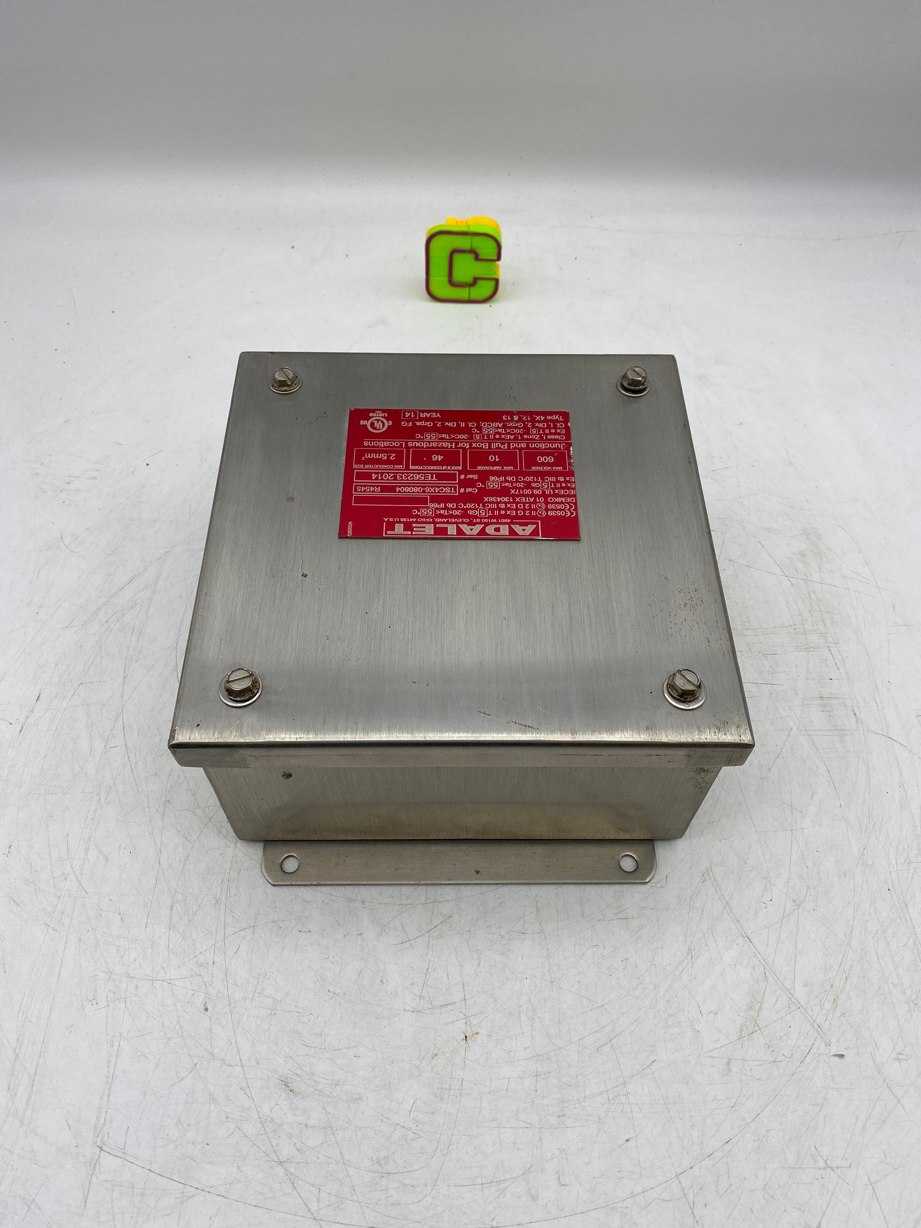 Adalet TSC4X6-080804 R4545 Screw Cover Terminal Enclosure, 316SS