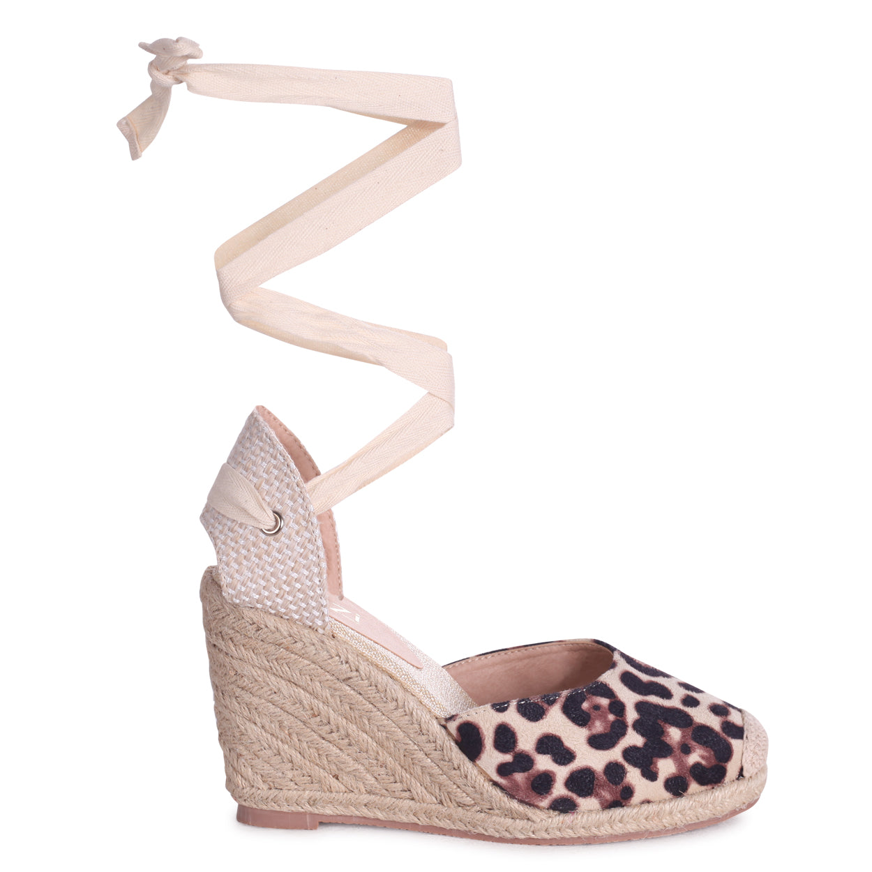 cream closed toe wedges