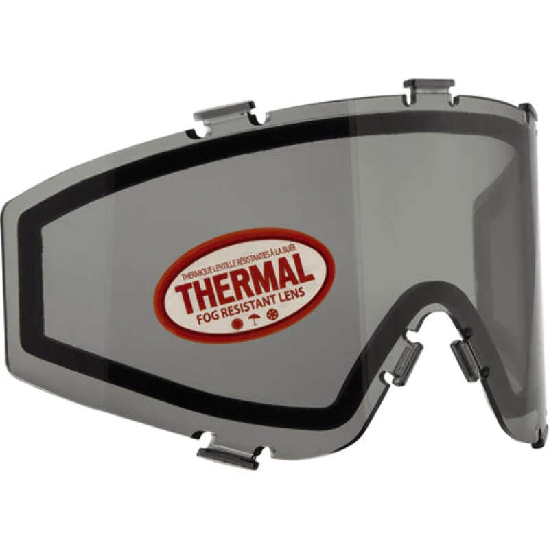 JT Spectra Thermal Paintball Goggle Lens - Smoke Color, Dual-Pane Anti-Fog, Scratch Resistant