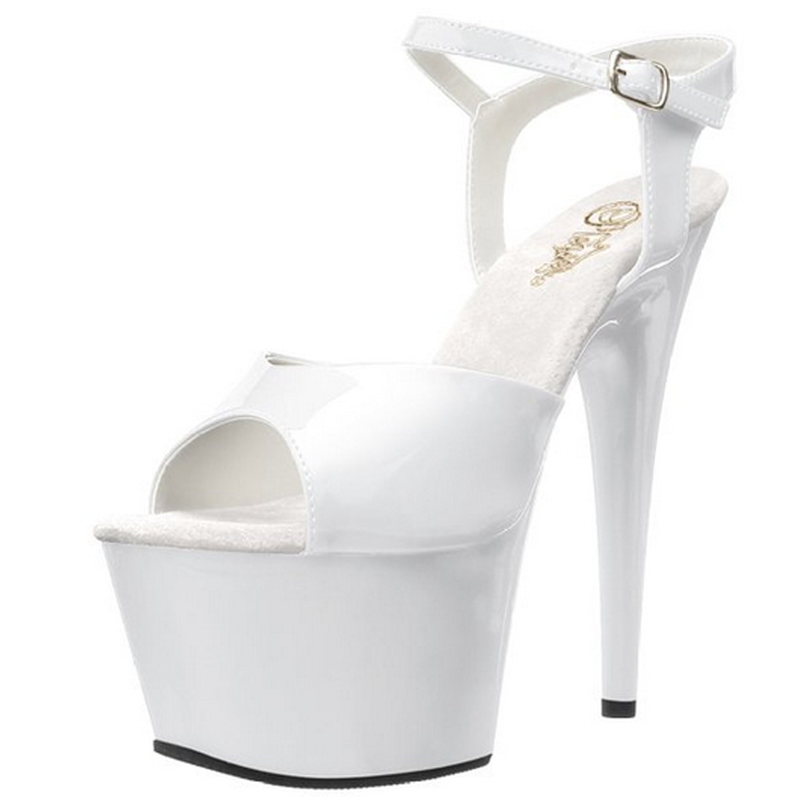 PLEASER KISS-209 SILVER CLEAR PLATFORM POLE DANCING STILETTO SANDALS SHOES