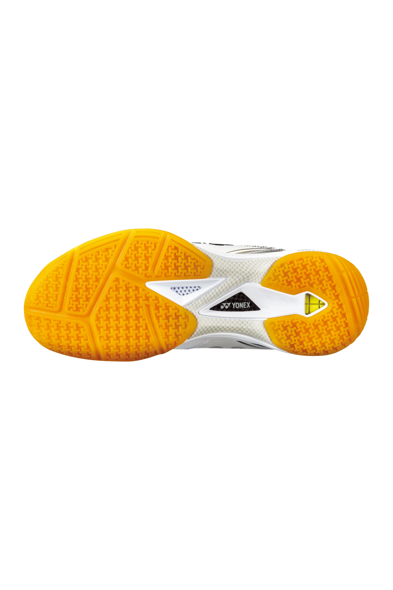 YONEX SHB-03 バドミントンシューズ ホワイト/オレンジ/25.5cm