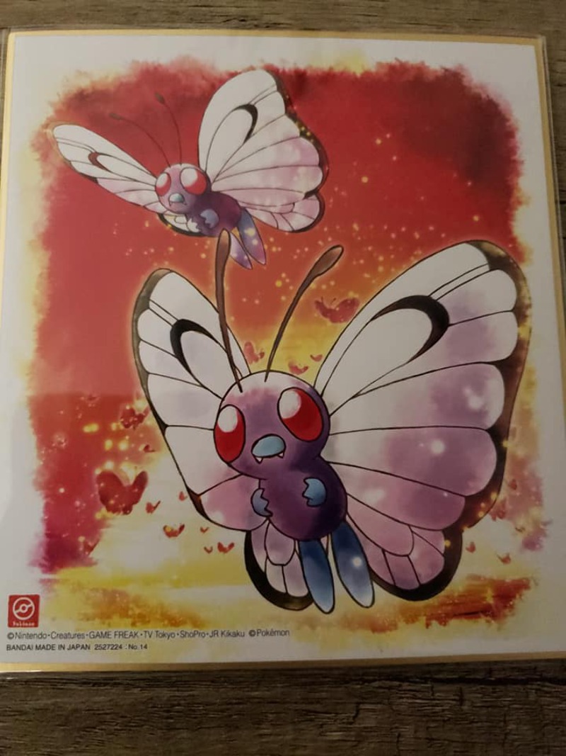 Wallpaper Butterfree Art Panel 2020 Pokemon Shikishi Art 4 Ebay Desktop Wallpaper Free