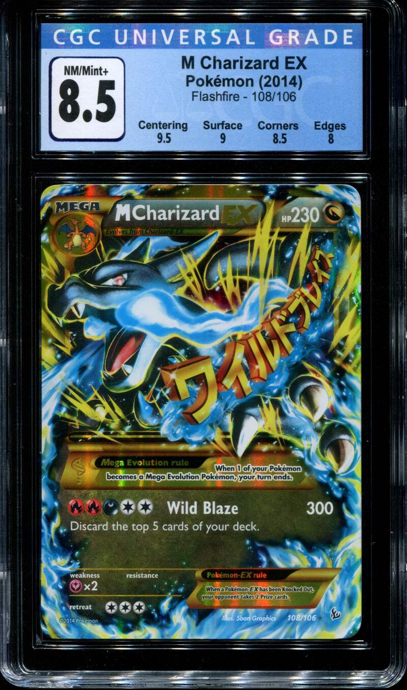 M Charizard Ex 108 106 Cgc 8 5 Xy Flashfire 9003 Ebay Mega charizard ex pokemon kaart 108/106.