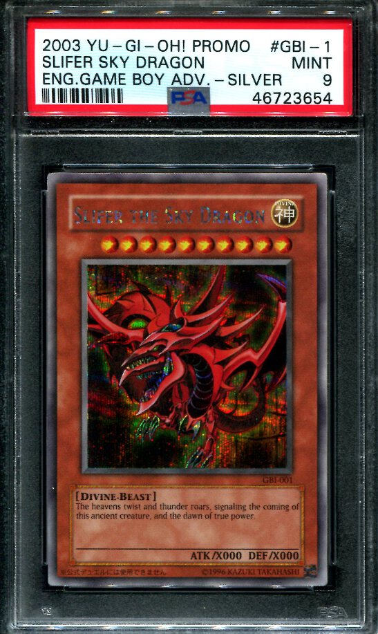オシリスの天空竜/Slifer the Sky Dragon 英語版　PSA9 Slifer the Sky Dragon - GBI-001 - PSA 9 Mint - Secret Rare Silver