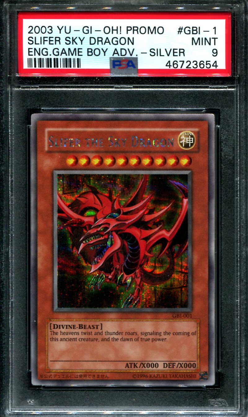 Slifer the Sky Dragon - GBI-001 - PSA 9 Mint - Secret Rare