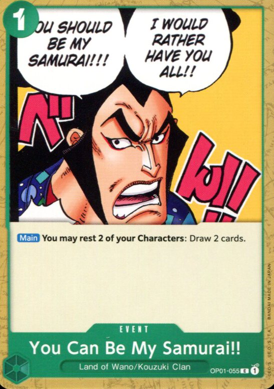 You Can Be My Samurai!! - OP01-055 - Common - English - One Piece TCG OP-01  | eBay.de