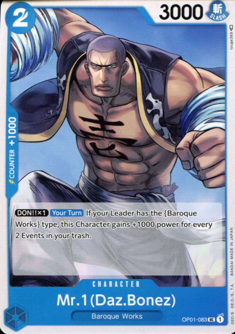 Mr. 1 (Daz Bones) - OP01-083 - Uncommon - English - One Piece TCG