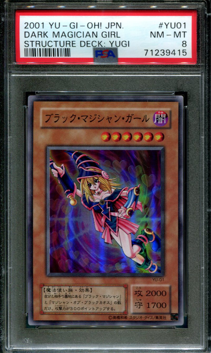 Dark Magician Girl - YU-01 - PSA 8 - Holo - Starter - Yu-Gi