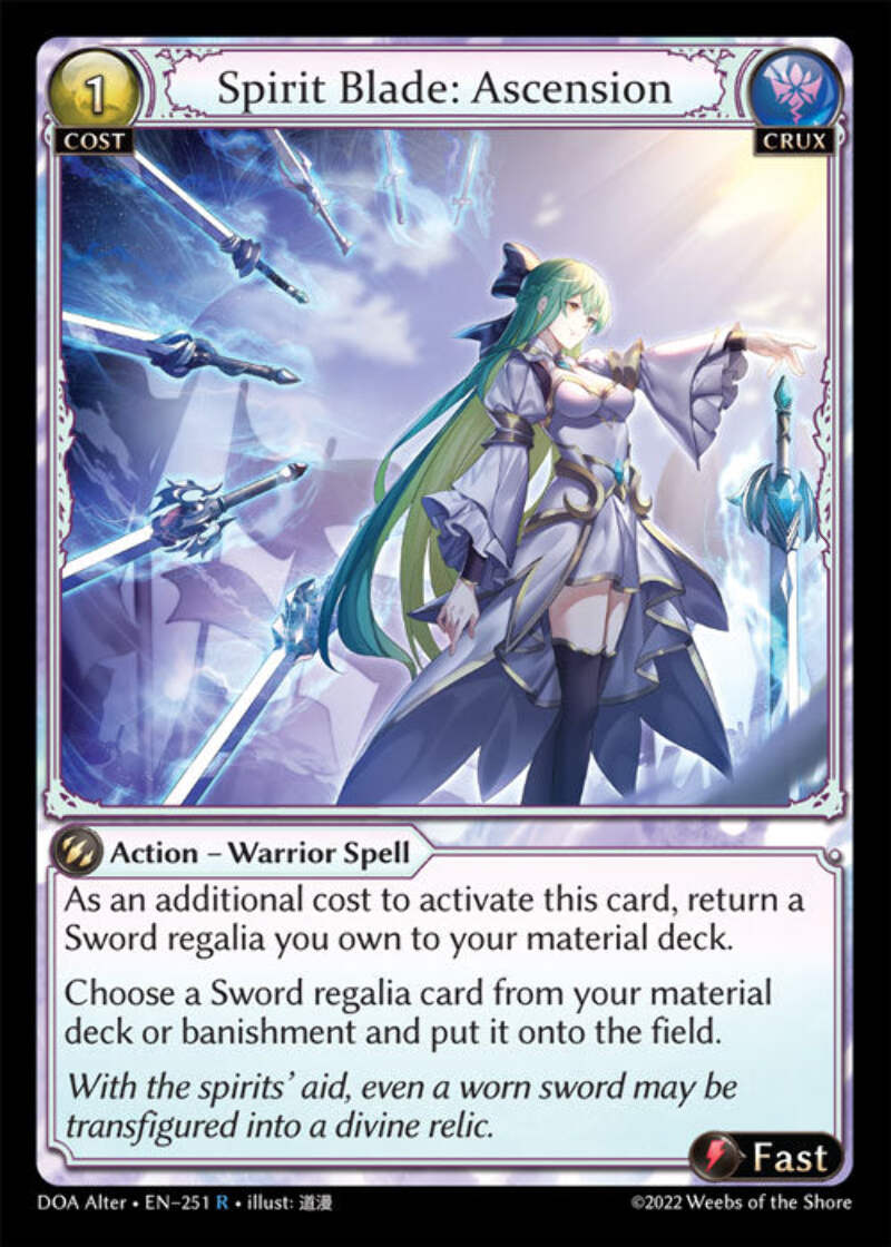P24 PR Spirit Blade Ascension Foil ① Grand Archive TCG Spirit Blade: Ascension STAMPED Foil P24