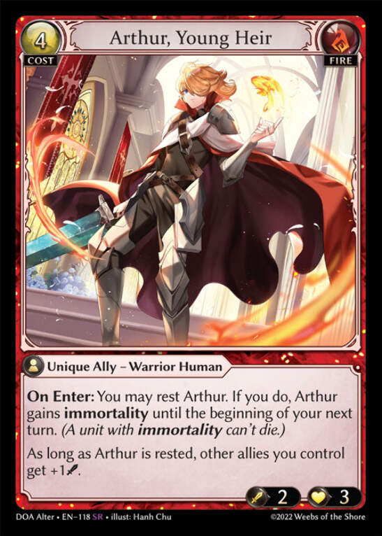 その他 Arthur, Young Heir grand archive Arthur, Young Heir - Index - Grand Archive Card Database