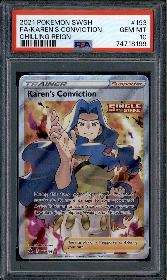 Amazon.com: Karen's Conviction - 193/198 - Full Art Ultra