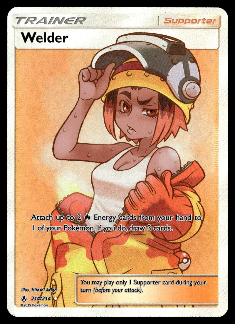 Welder - 214/214 - NM - Full Art - Unbroken Bonds - Pokemon