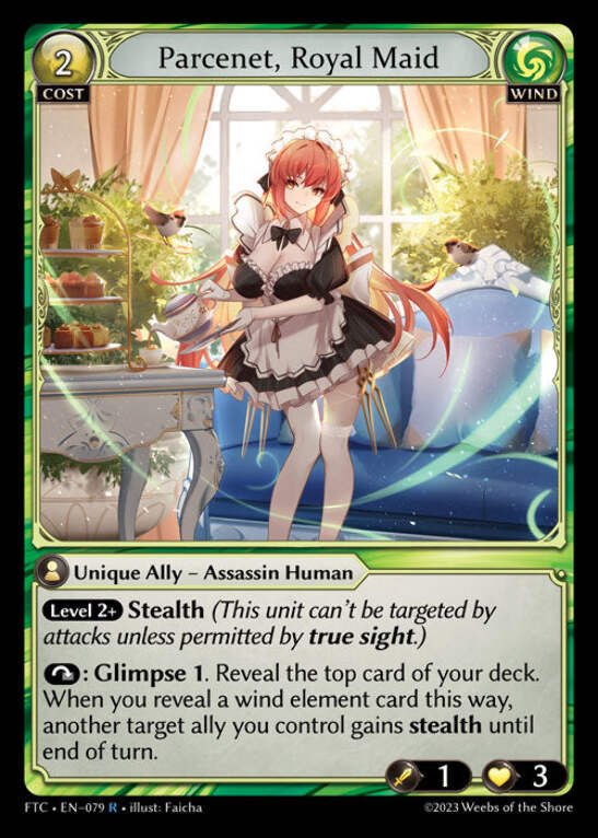 Parcenet, Royal Maid EN-079 R Grand Archive TCG FTC