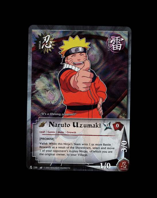 Naruto Uzumaki - 235 - NM - 1st Edition - Foil - Naruto CCG
