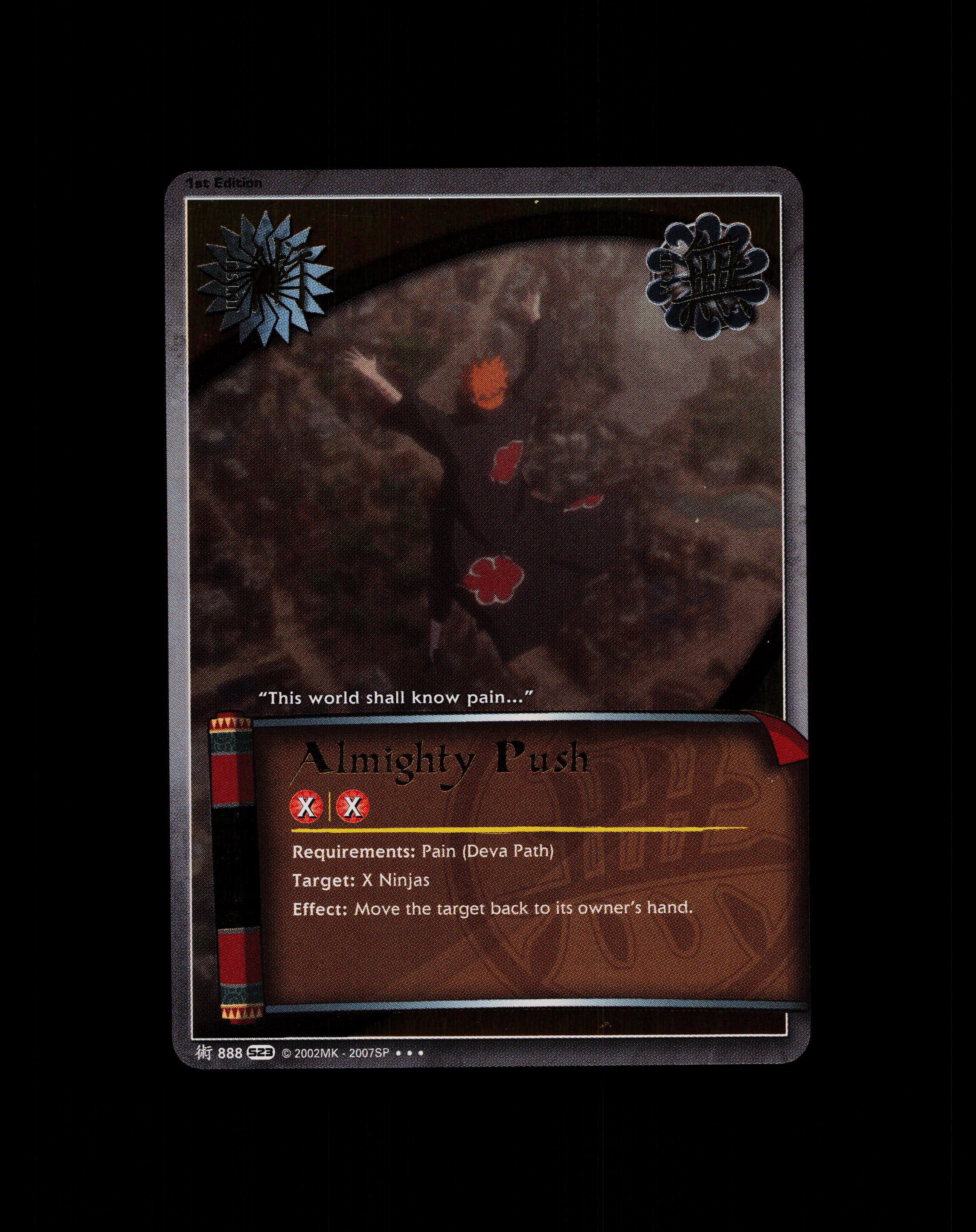 Almighty Push - 888 - NM - 1st Edition Foil - S23 - Naruto CCG