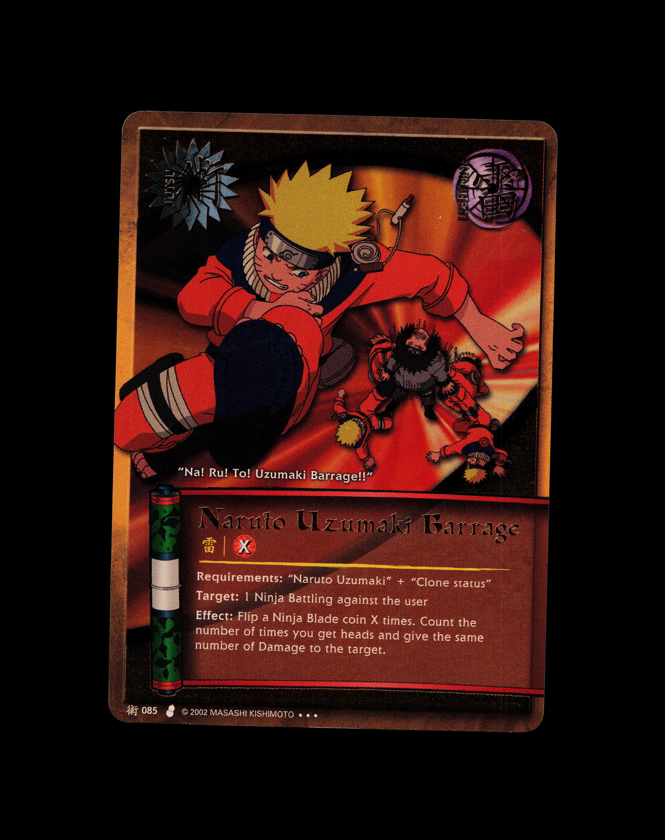 Naruto Uzumaki Barrage - 085 - NM - Unlimited - Foil - Naruto CCG