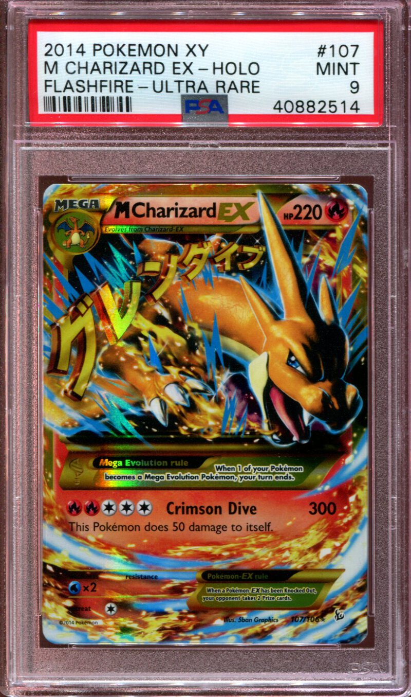 M Charizard Ex Secret Rare Xy Flashfire 107 106 Psa 9 Ebay Get the best deal for m charizard ex psa pokémon individual cards from the largest online selection at ebay.com.