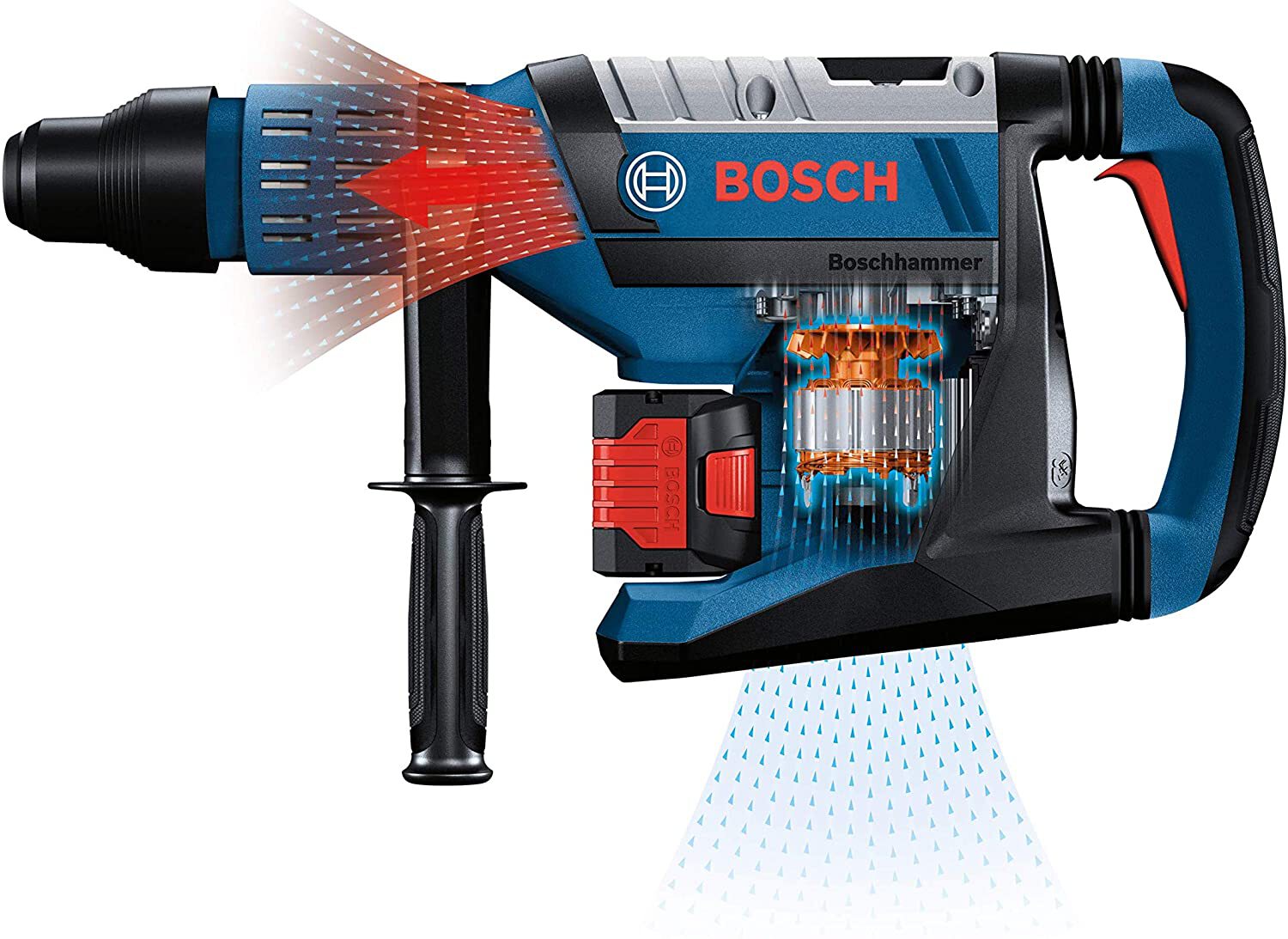 Bosch GBH18V-45CK24 Profactor 18V Hitman Connected-Ready SDS-max 1-7/8" Rotary H - Picture 2 of 16