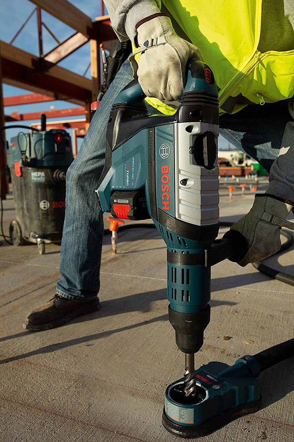Bosch GBH18V-45CK24 Profactor 18V Hitman Connected-Ready SDS-max 1-7/8" Rotary H - Picture 12 of 16