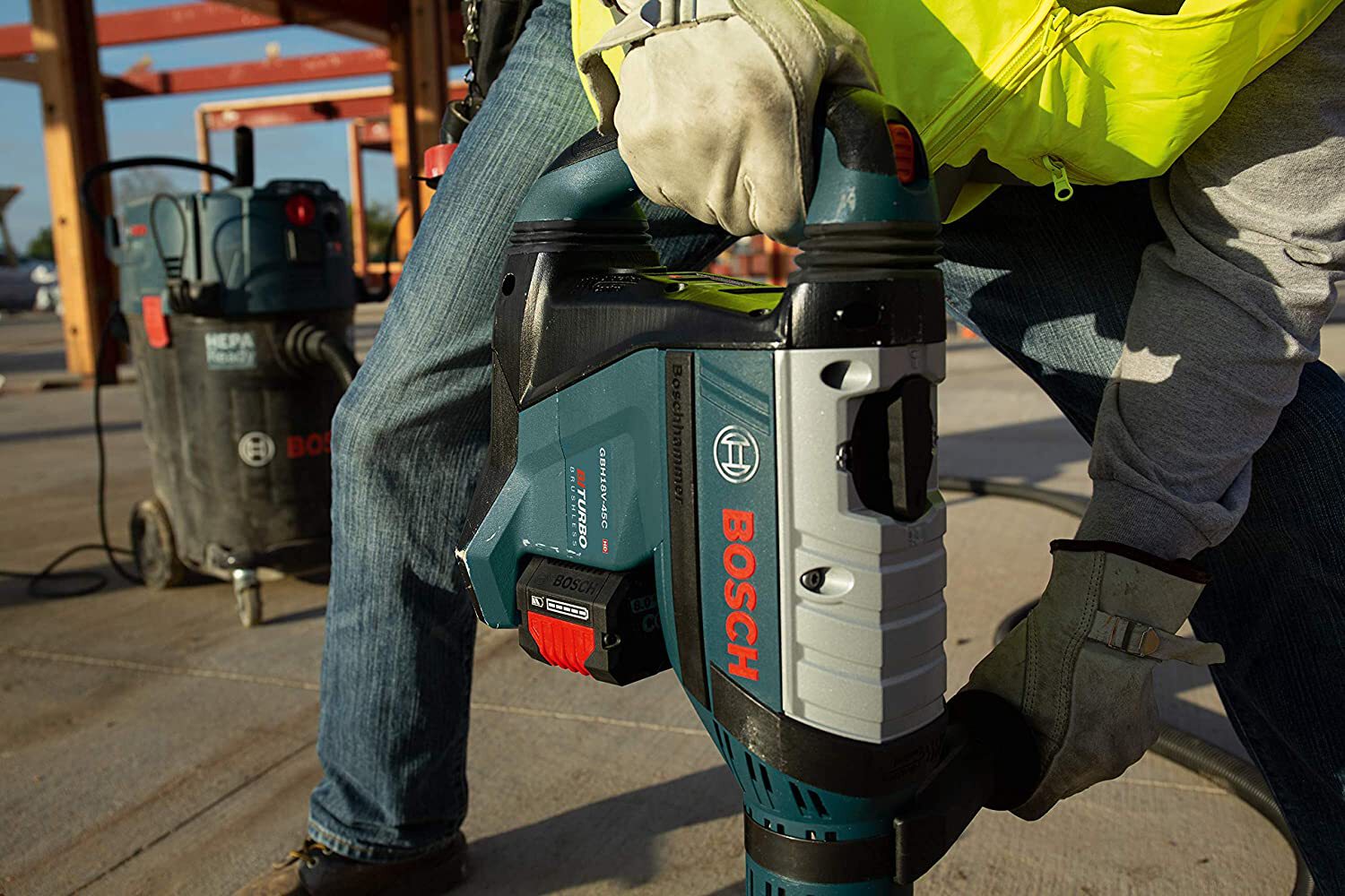 Bosch GBH18V-45CK24 Profactor 18V Hitman Connected-Ready SDS-max 1-7/8" Rotary H - Picture 14 of 16