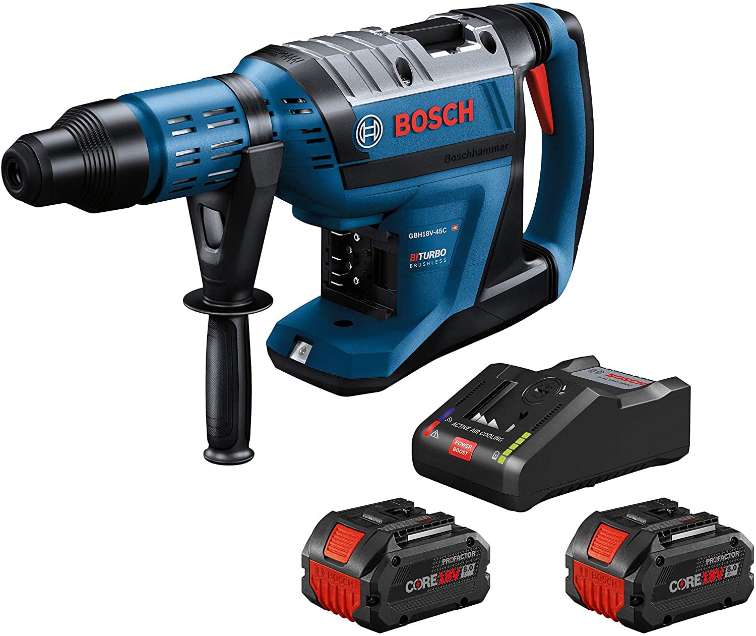 Bosch GBH18V-45CK24 Profactor 18V Hitman Connected-Ready SDS-max 1-7/8" Rotary H - Picture 3 of 16
