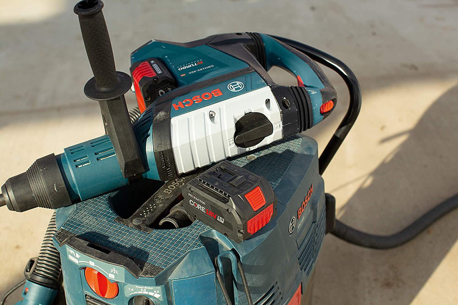 Bosch GBH18V-45CK24 Profactor 18V Hitman Connected-Ready SDS-max 1-7/8" Rotary H - Picture 6 of 16