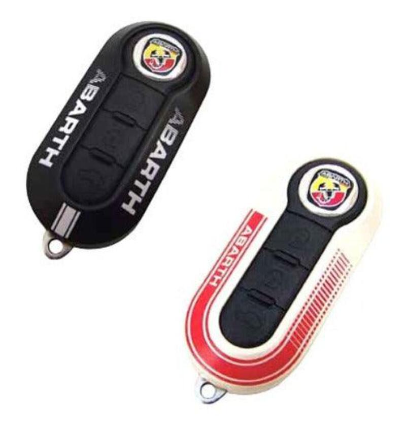 Pair Genuine Fiat Abarth 500 Grande Punto Evo Key Covers 595 Esseesse