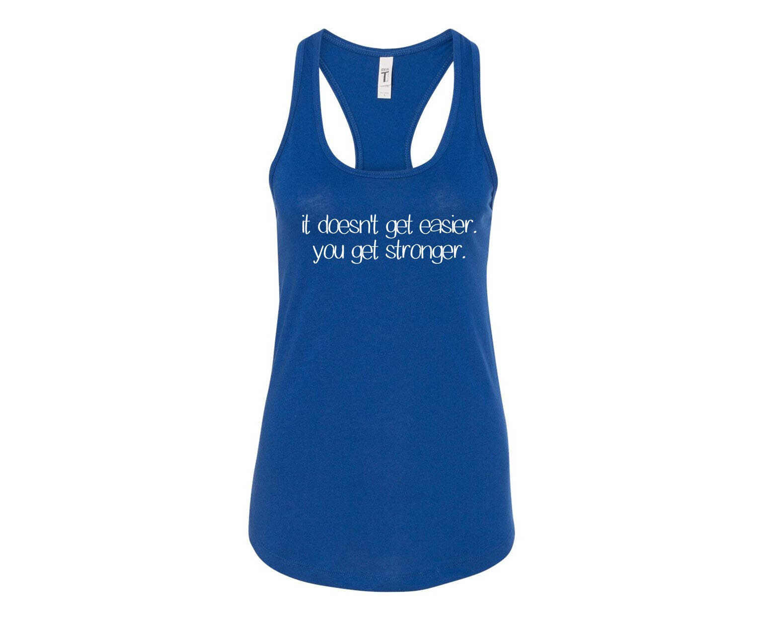 Einfacher geht es nicht. Du wirst stärker. - Racerback Tank - Bild 21 von 53
