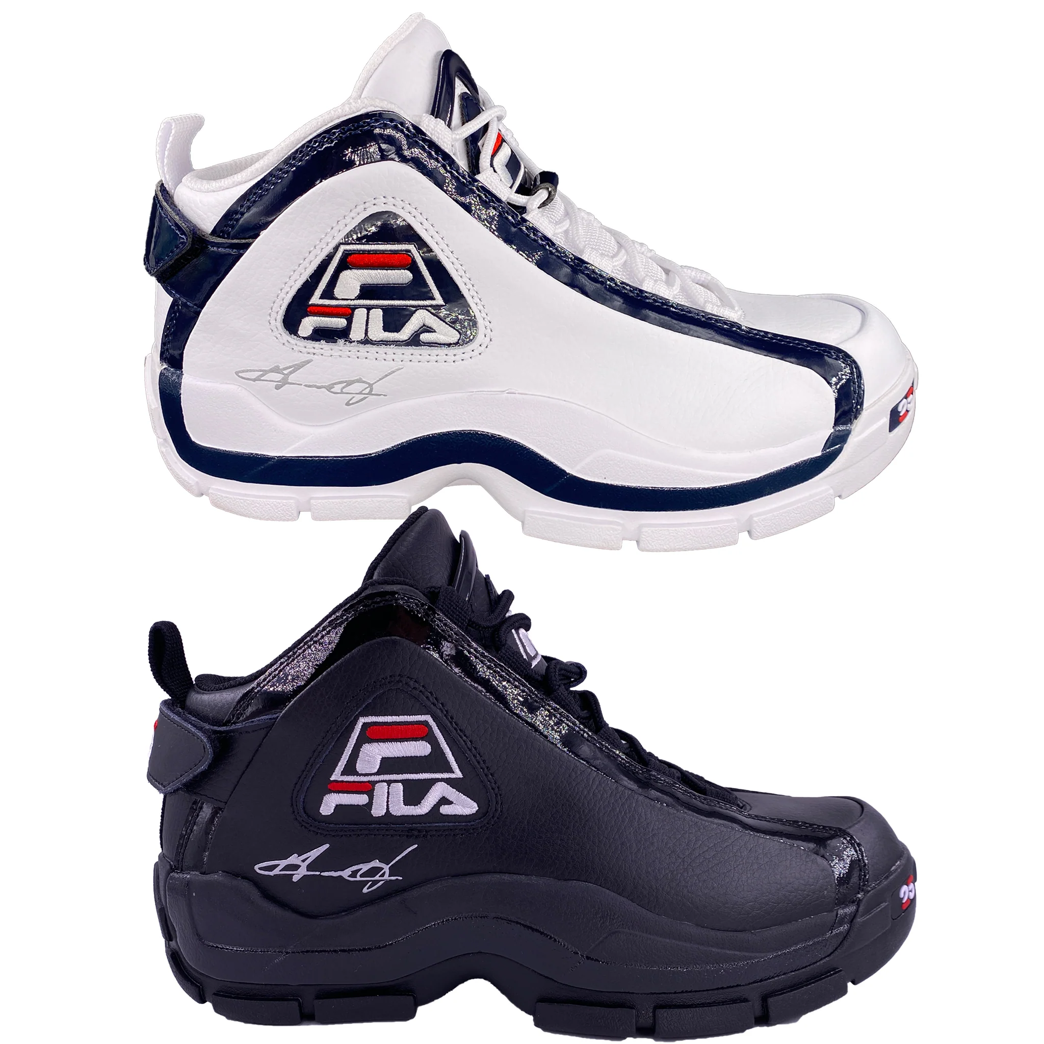 Kruipen vooroordeel Raffinaderij Fila Men&#039;s Grant Hill 2 25th Anniversary White Black Athletic  Basketball Shoes | eBay