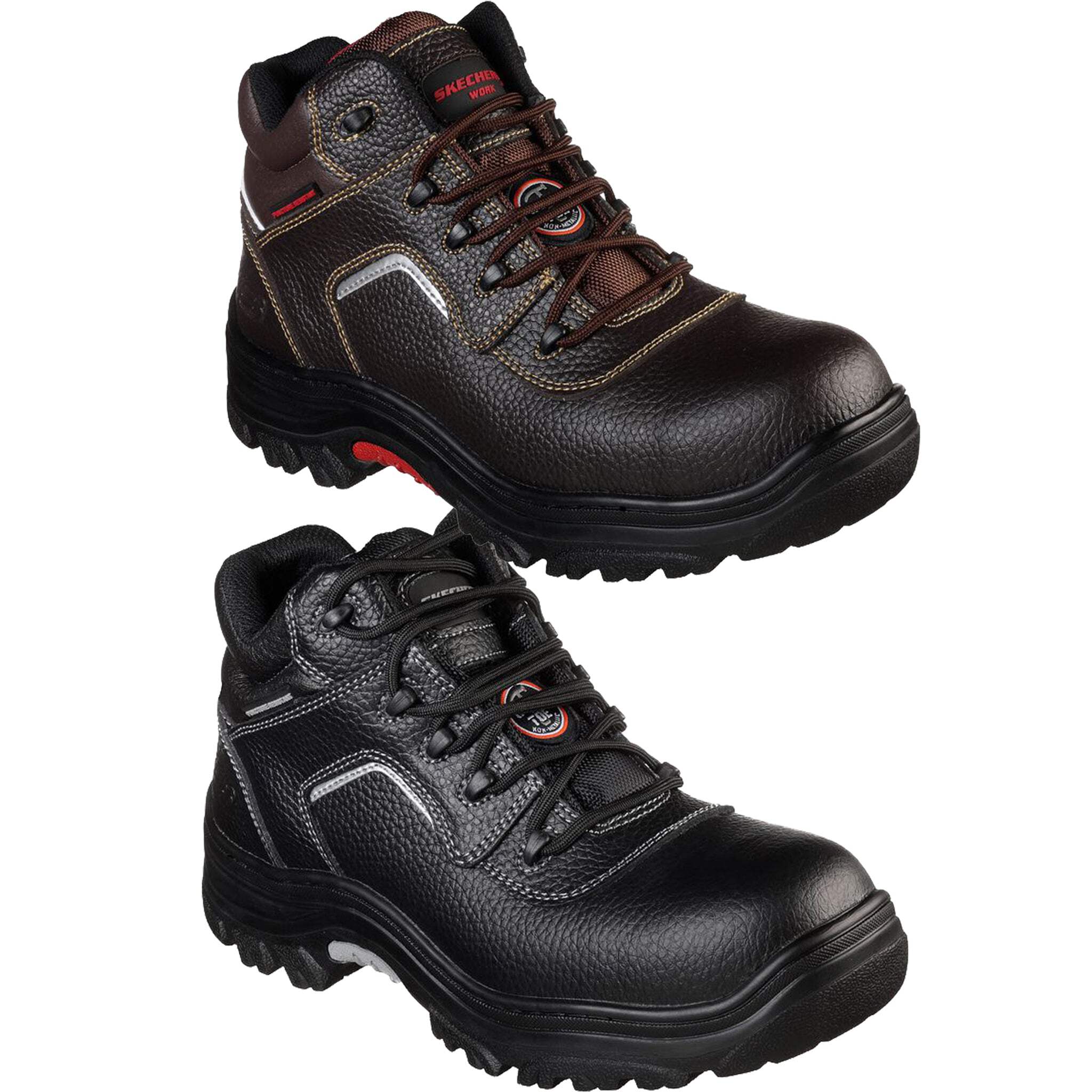 Mens work boots with memory deals foam