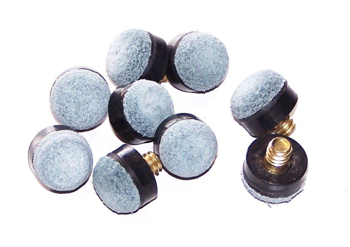 Snooker - Pool Screw in Cue Tips 10mm - Leather Sft Tips (Bags of 10/25/50/75/10 - Picture 3 of 6