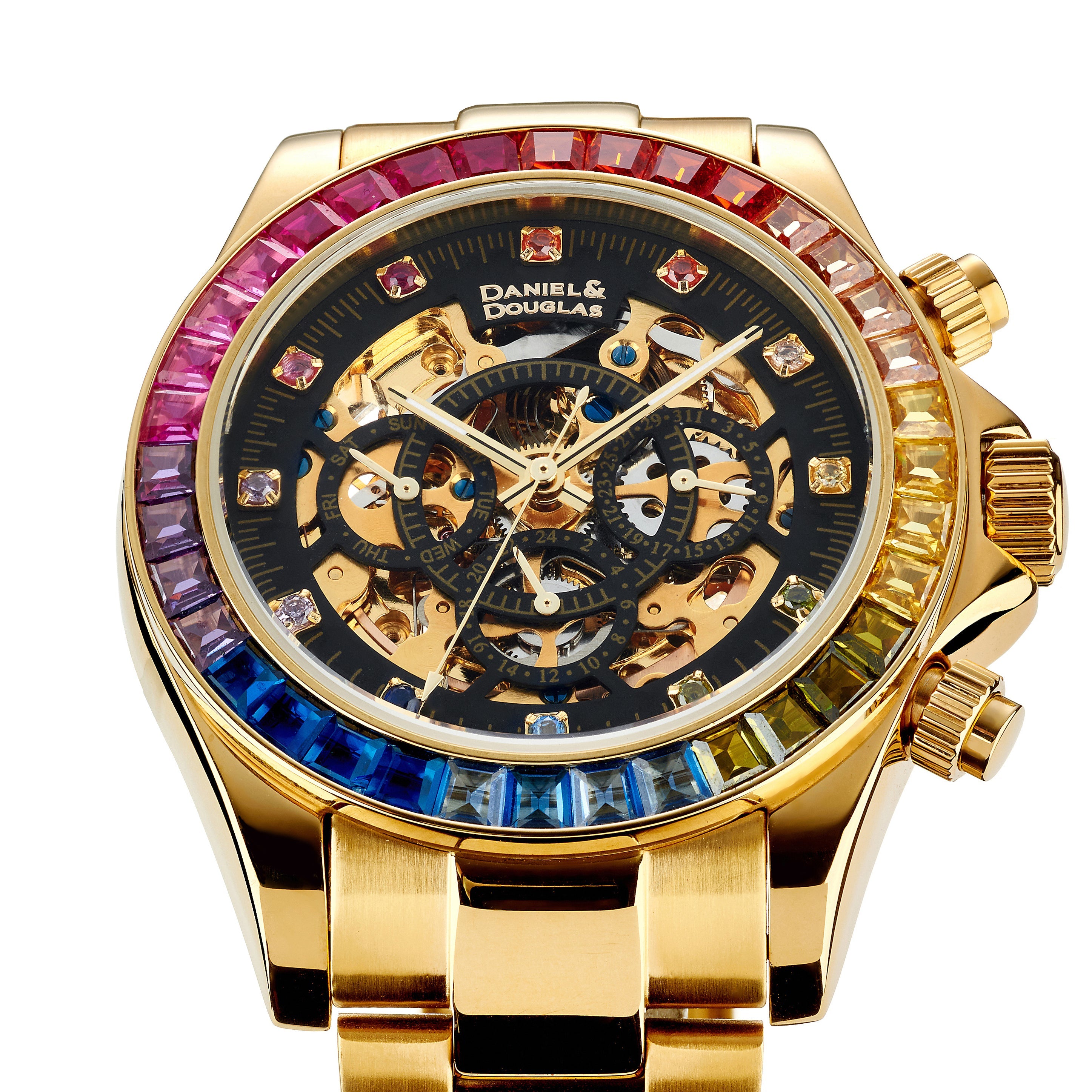 DANIEL & DOUGLAS Automatic Watch Men's Gold DD8802DG-BK3 | eBay