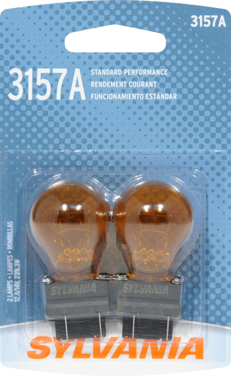 Sylvania 3157 Incandescent Amber Miniature Turn Signal Bulb 3157a Pack Of 2 Ebay