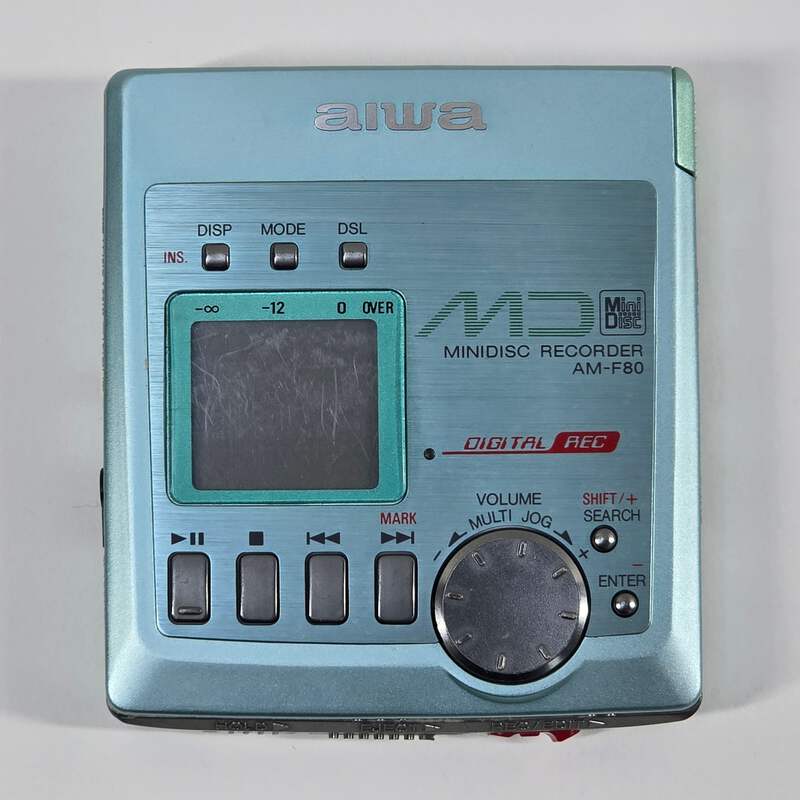 AIWA AM-F80 MDプレーヤー 0345 Aiwa AM-F80 Minidisc Recorder Tested | eBay