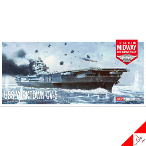 Academy 1/700 US Aircraft Carrier USS Yorktown CV-5 Midway