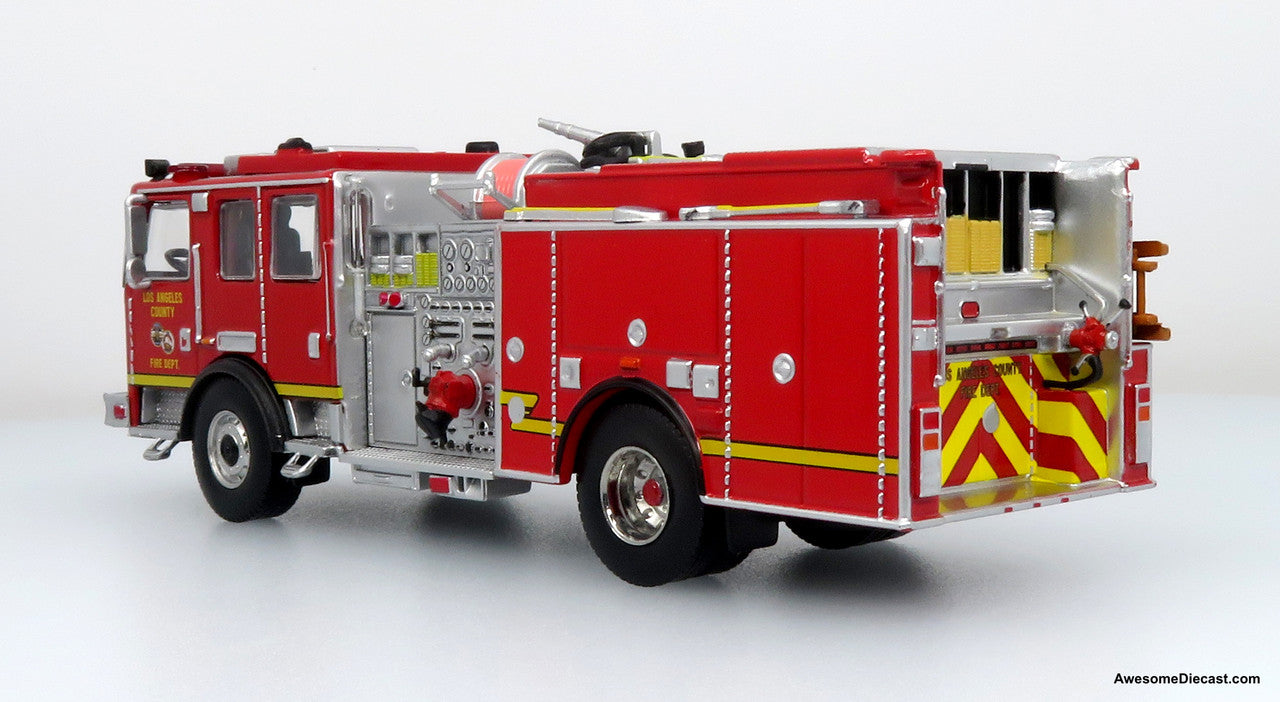 Iconic Replicas 1/64 KME Predator Fire Engine LACFD - No