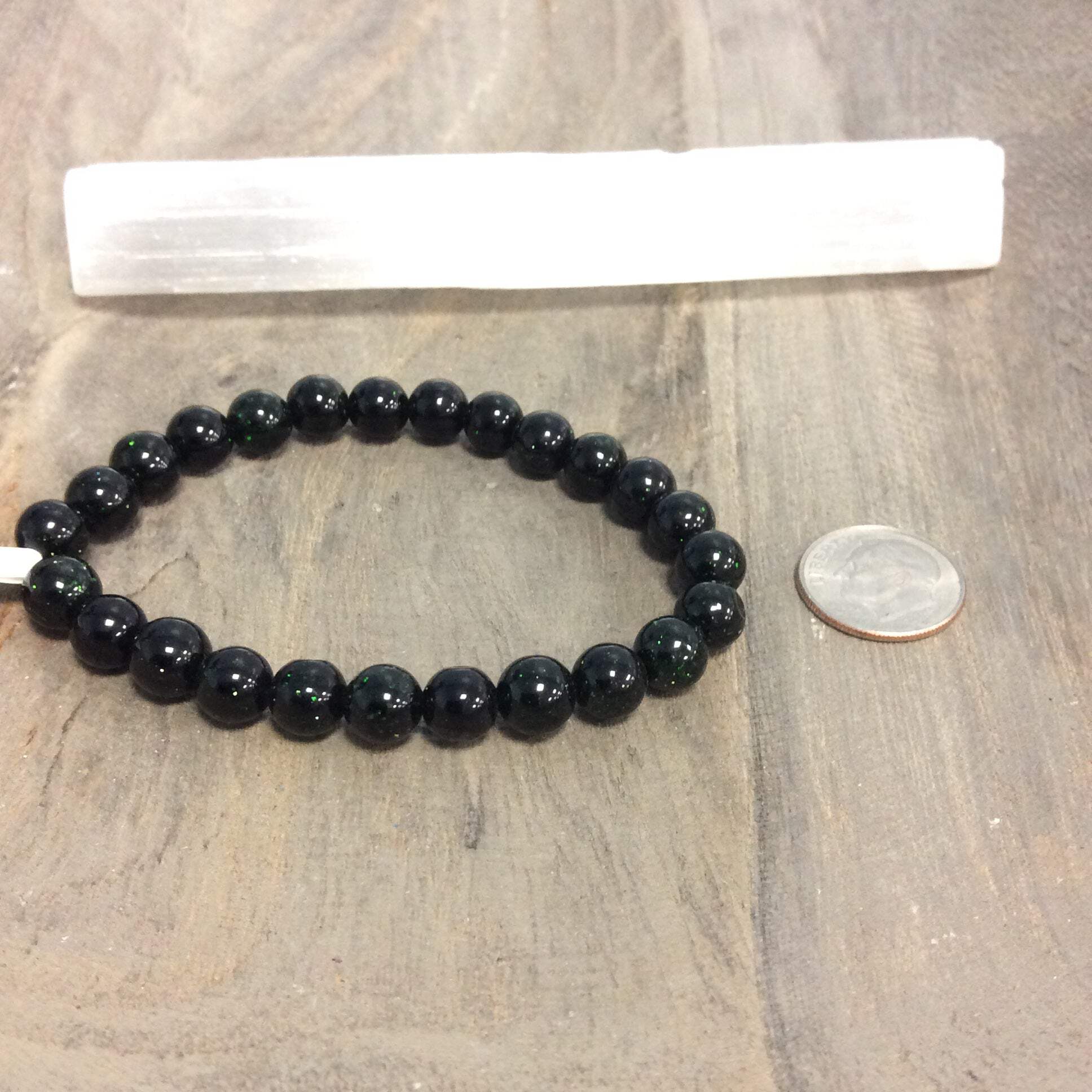 Green Goldstone Bracelets - Picture 2 of 2