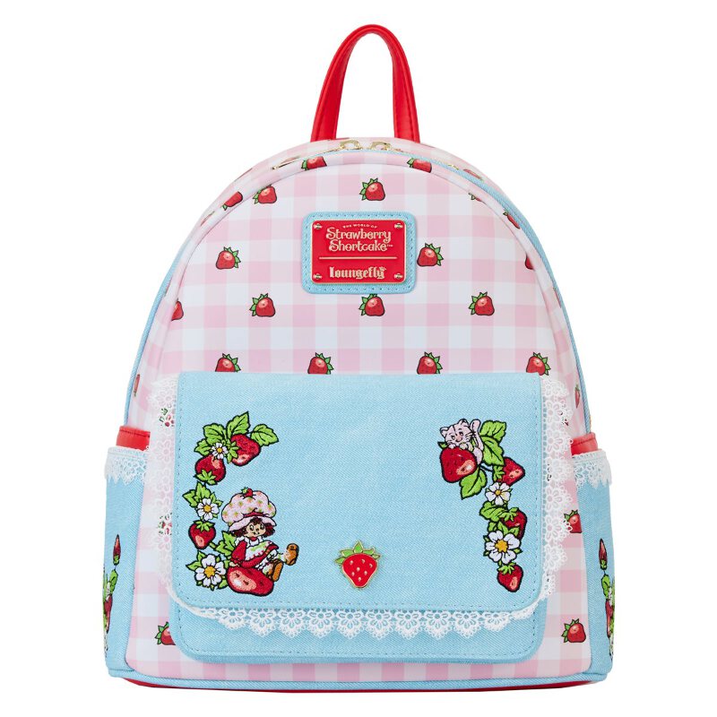 Strawberry Shortcake Denim Pocket Mini-Backpack Loungefly | eBay display picture 2